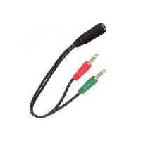 Cable Adaptador 1 Hembras A 2 Macho Jack 3.5mm Pc Divisor